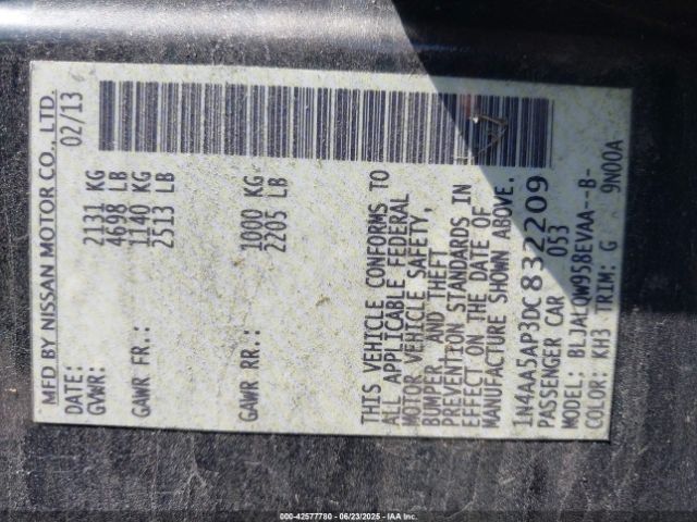 2013 NISSAN MAXIMA 1N4AA5AP3DC832209 Photo 8