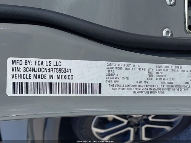2024 JEEP COMPASS 3C4NJDCN4RT595341 Photo 8