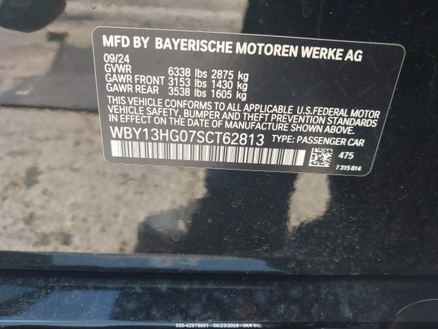 WBY13HG07SCT62813 BMW i5