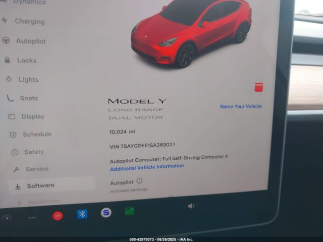 2025 TESLA MODEL Y 7SAYGDEE1SA369027 Photo 6