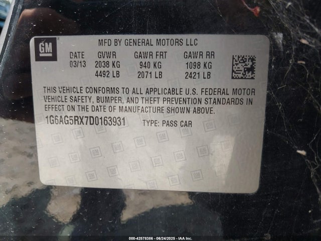 2013 CADILLAC ATS 1G6AG5RX7D0163931 Photo 8