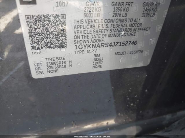 2018 CADILLAC XT5 1GYKNARS4JZ152746 Photo 8