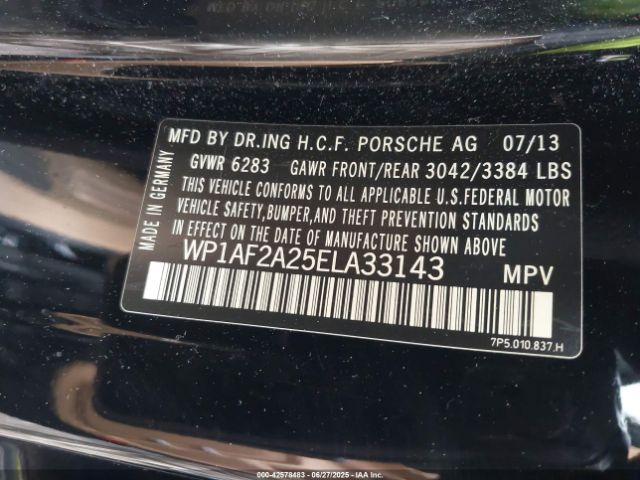 2014 PORSCHE CAYENNE WP1AF2A25ELA33143 Photo 8