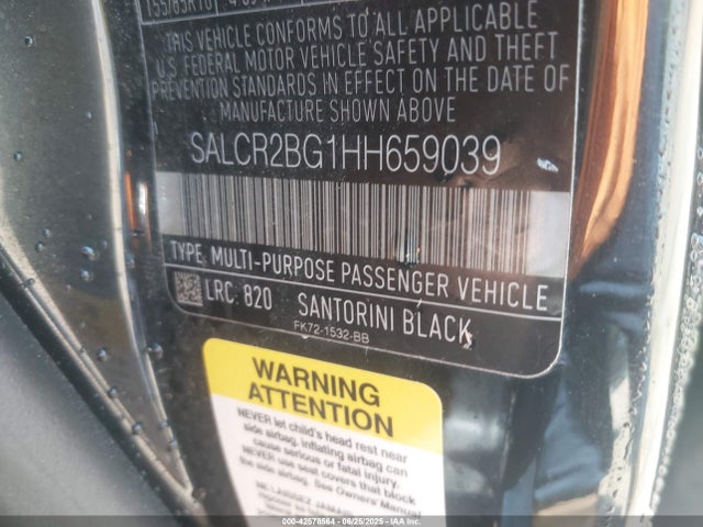 SALCR2BG1HH659039 Land Rover gtdi lev3 sulev30