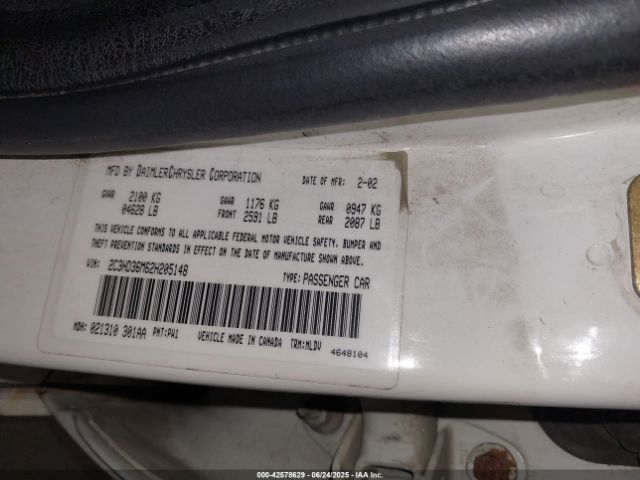2002 CHRYSLER CONCORDE 2C3HD36M62H205148 Photo 8