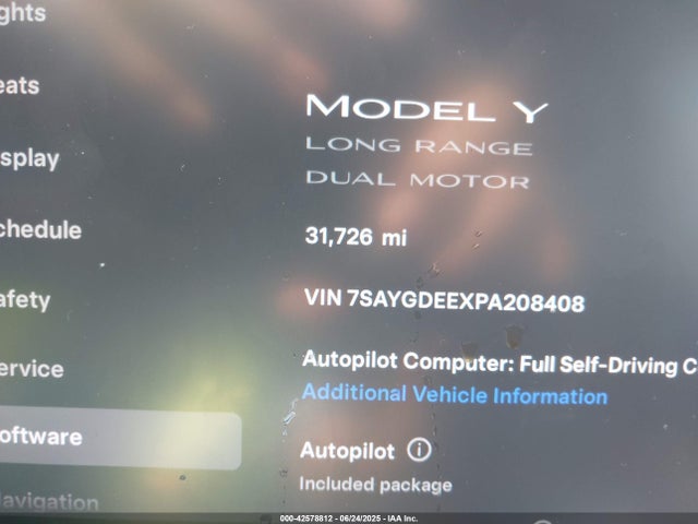 2023 TESLA MODEL Y 7SAYGDEEXPA208408 Photo 6