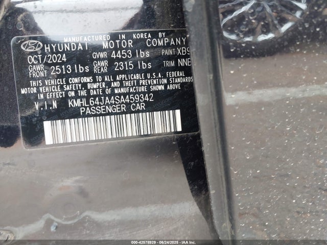 KMHL64JA4SA459342 Hyundai gdi theta iii