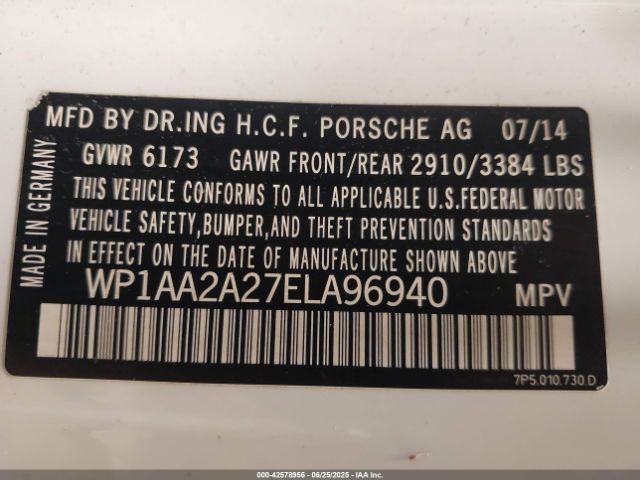 2014 PORSCHE CAYENNE WP1AA2A27ELA96940 Photo 8