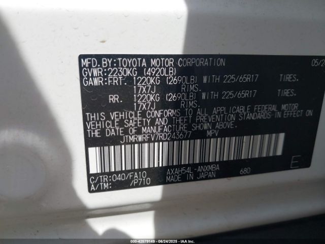 2024 TOYOTA RAV4 HYBRID JTMRWRFV7RD243677 Photo 8