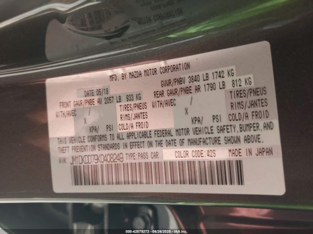2019 MAZDA CX-3 JM1DKDD79K0408249 Photo 8