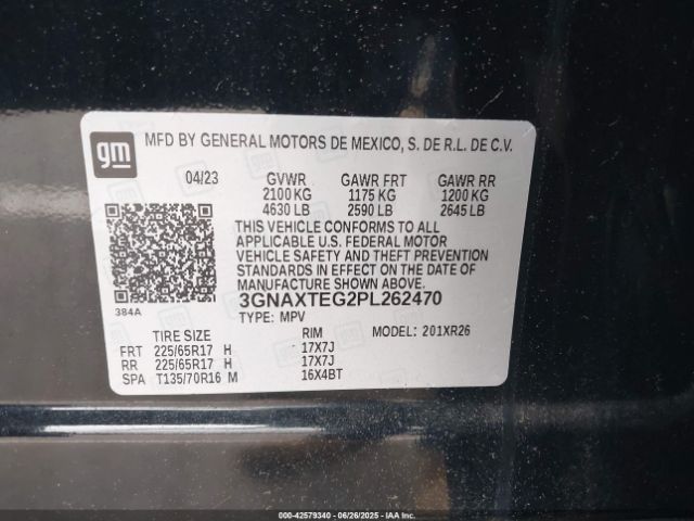 2023 CHEVROLET EQUINOX 3GNAXTEG2PL262470 Photo 8