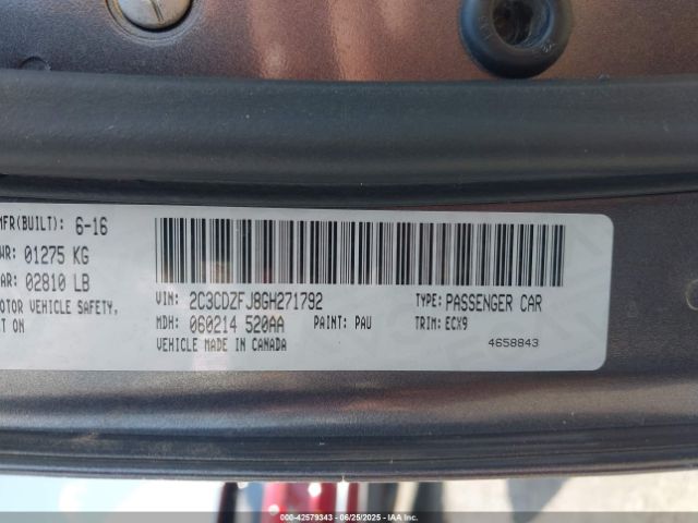 2016 DODGE CHALLENGER 2C3CDZFJ8GH271792 Photo 8