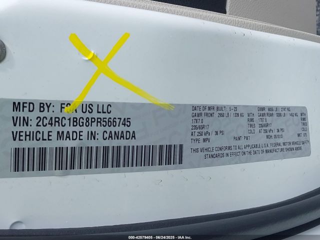 2023 CHRYSLER PACIFICA 2C4RC1BG8PR566745 Photo 8