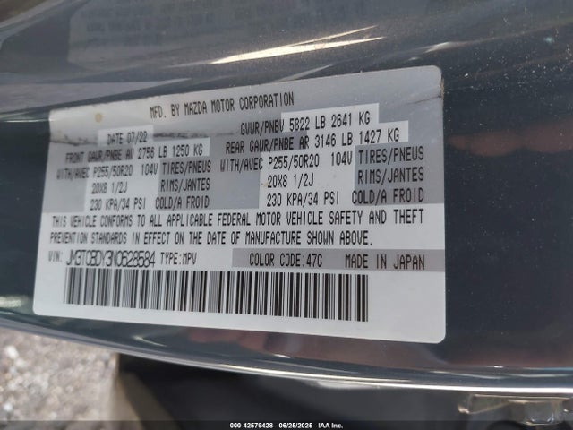 Mazda py 2022 JM3TCBDY3N0628584 Image 9
