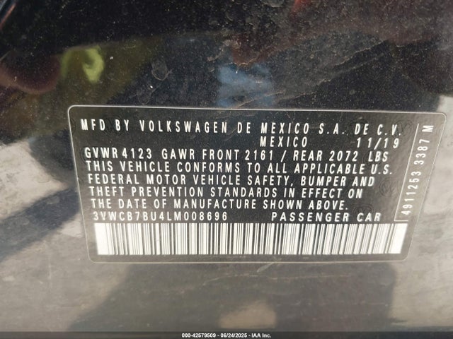 Volkswagen 1.4 tsi 2020 3VWCB7BU4LM008696 Image 9