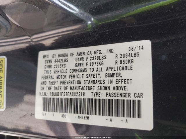 2015 ACURA TLX 19UUB1F57FA002319 Photo 8