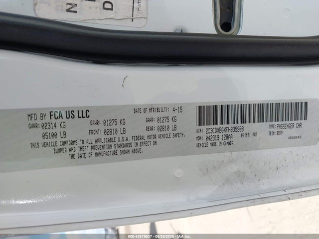 2C3CDXBGXFH835908 Dodge 2015