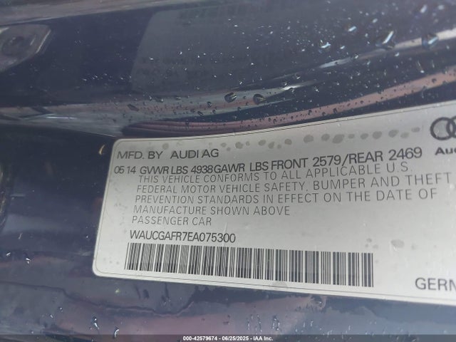 2014 AUDI S5 WAUCGAFR7EA075300 Photo 8