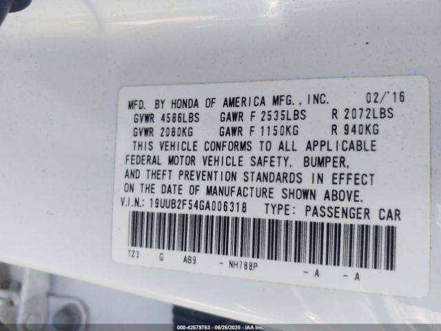 2016 ACURA TLX 19UUB2F54GA006318 Photo 8