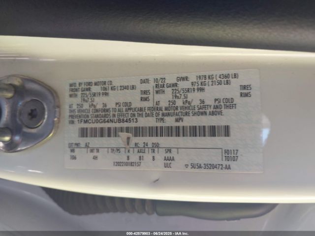 2022 FORD ESCAPE 1FMCU0G64NUB84513 Photo 8