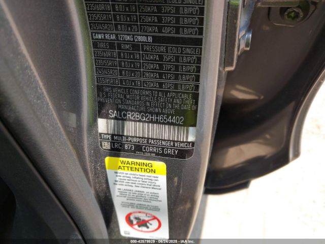 2017 LAND ROVER DISCOVERY SPORT SALCR2BG2HH654402 Photo 8