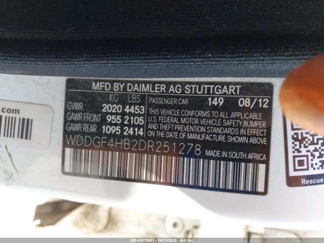 2013 MERCEDES-BENZ C 250 WDDGF4HB2DR251278 Photo 8