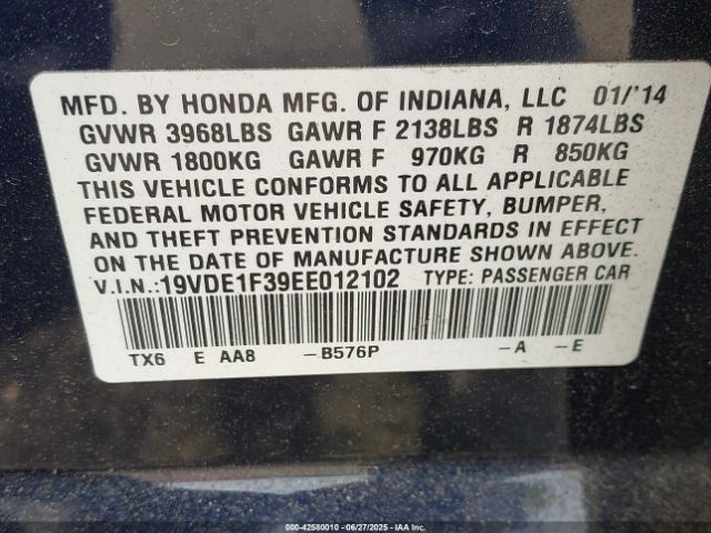 2014 ACURA ILX 19VDE1F39EE012102 Photo 8