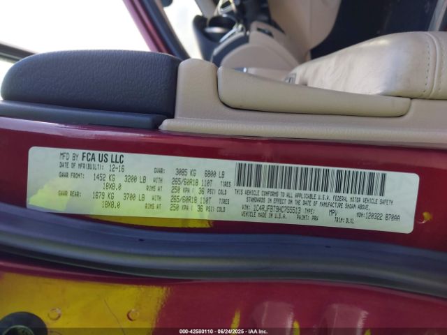 2017 JEEP GRAND CHEROKEE 1C4RJFBT9HC755513 Photo 8