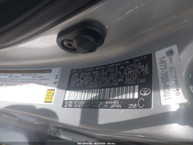 2017 TOYOTA PRIUS JTDKARFU0H3042988 Photo 8