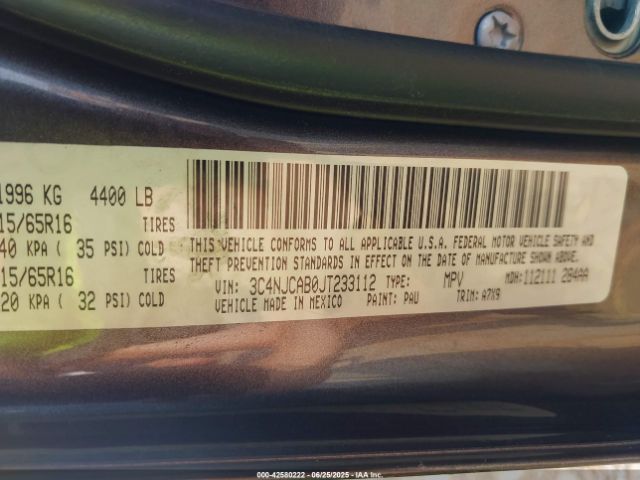 2018 JEEP COMPASS 3C4NJCAB0JT233112 Photo 8