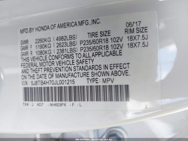 2018 ACURA RDX 5J8TB4H70JL001215 Photo 8