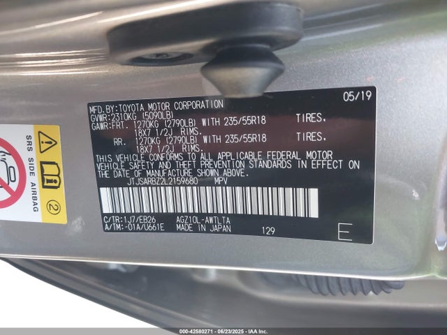 JTJSARBZ2L2159680 Lexus 8ar-fts
