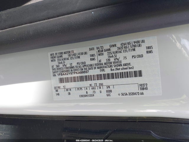 Ford Transit-350 Passenger Van Xlt 2023 1FBAX2Y87PKA89557 Image 30