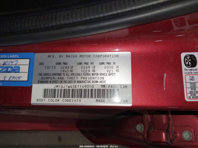 JM1GJ1W63E1149310 Mazda py