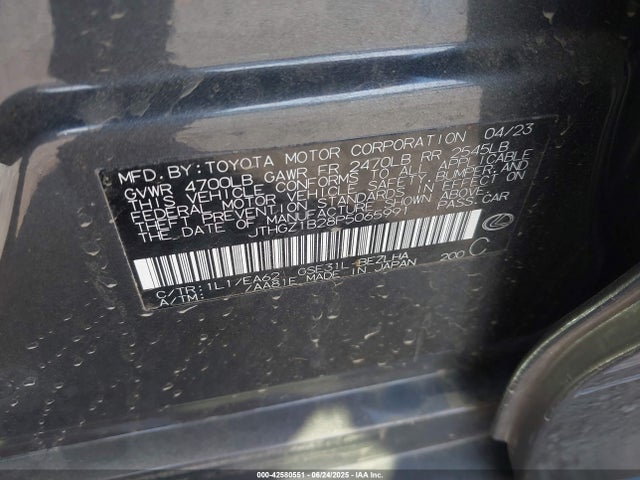 Lexus 2gr-fks 2023 JTHGZ1B28P5065991 Image 9