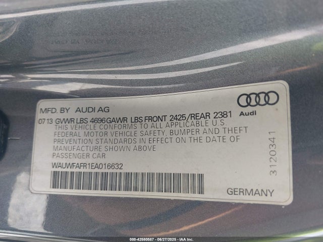 2014 AUDI A5 WAUWFAFR1EA016632 Photo 8