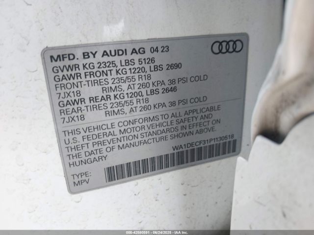 2023 AUDI Q3 WA1DECF31P1130518 Photo 8
