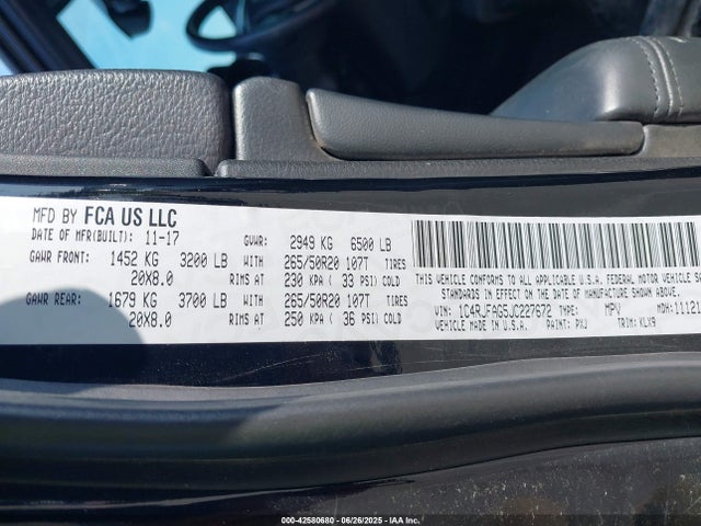 1C4RJFAG5JC227672 Jeep 2018