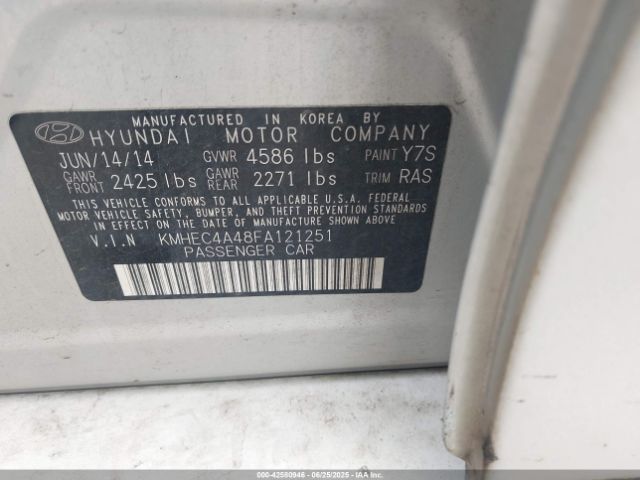 KMHEC4A48FA121251 Hyundai dohc mpi theta ii