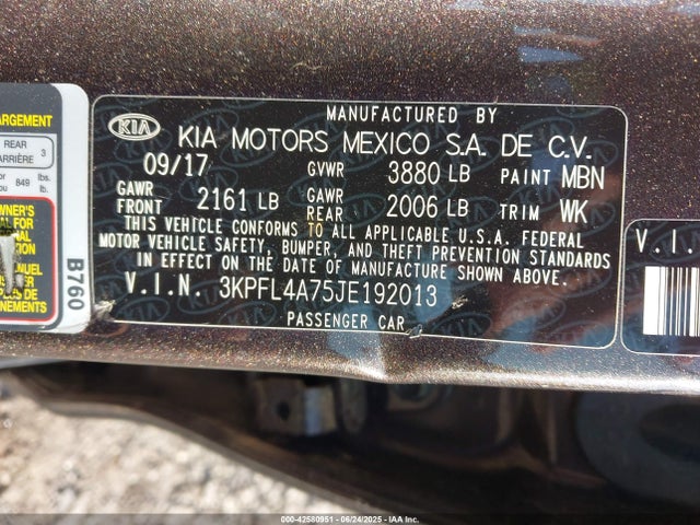 KIA mpi nu 2018 3KPFL4A75JE192013 Image 9