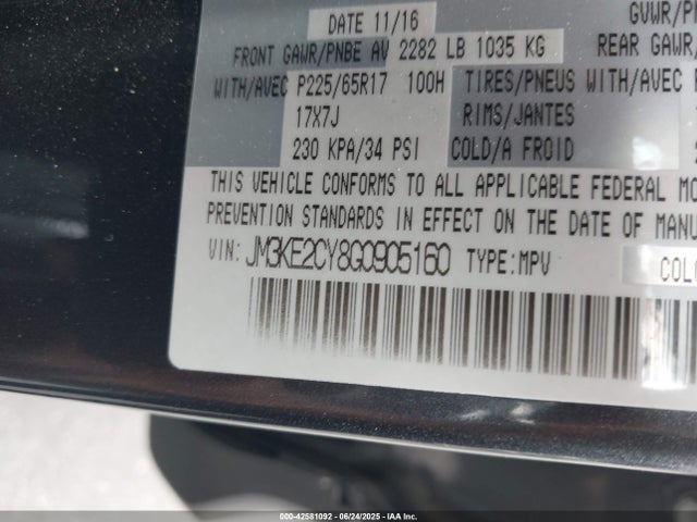 Mazda py 2016 JM3KE2CY8G0905160 Image 9