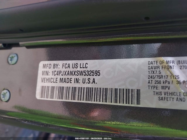1C4PJXANXSW532595 Jeep 2025