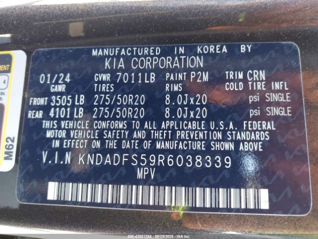 2024 KIA EV9 KNDADFS59R6038339 Photo 8