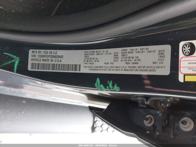 RAM 2025 2025 1C6SRFGP3SN628443 Image 9