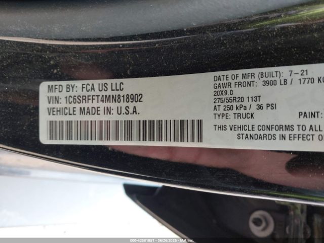 2021 RAM 1500 1C6SRFFT4MN818902 Photo 8