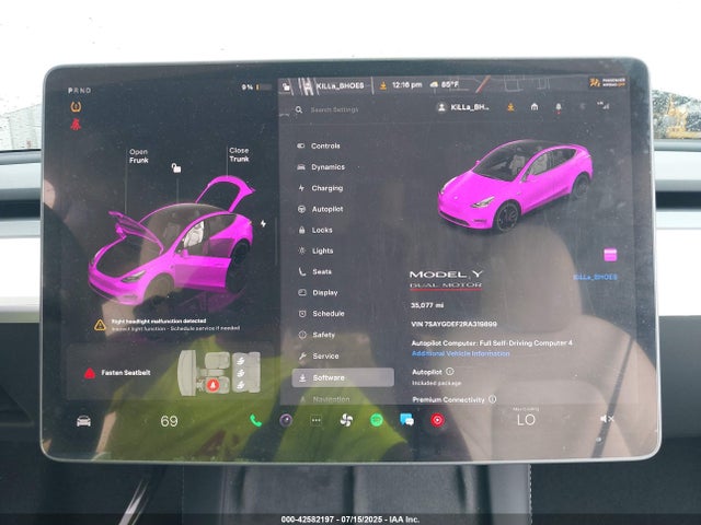 2024 TESLA MODEL Y 7SAYGDEF2RA319899 Photo 6