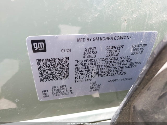 Chevrolet lbp 2025 KL77LKEP9SC101429 Image 9