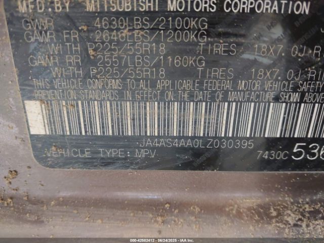 2020 MITSUBISHI ECLIPSE CROSS JA4AS4AA0LZ030395 Photo 8
