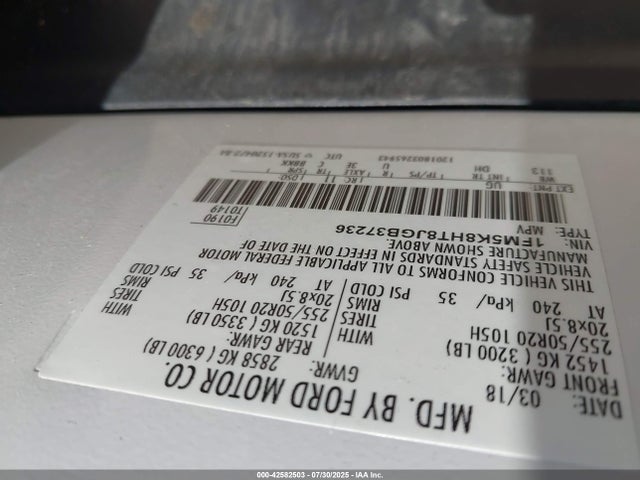 Ford 3.5l gtdi 2018 1FM5K8HT8JGB37236 Image 9