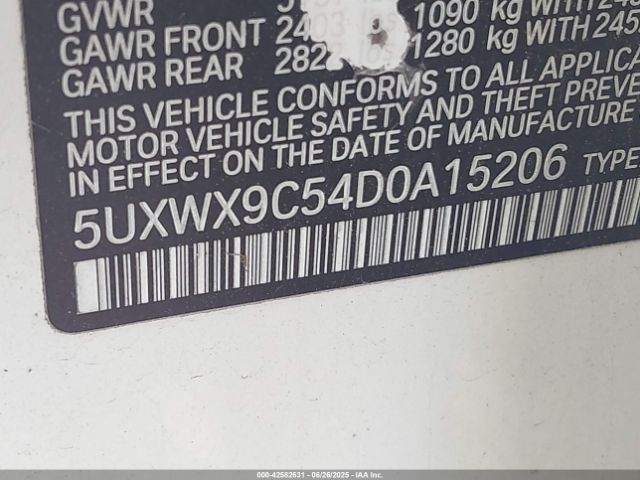 2013 BMW X3 5UXWX9C54D0A15206 Photo 8